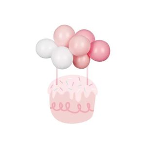 Ballon cake topper roze