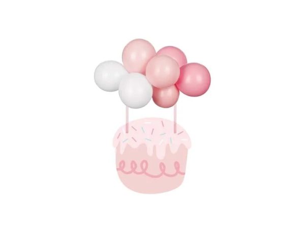 Ballon cake topper roze