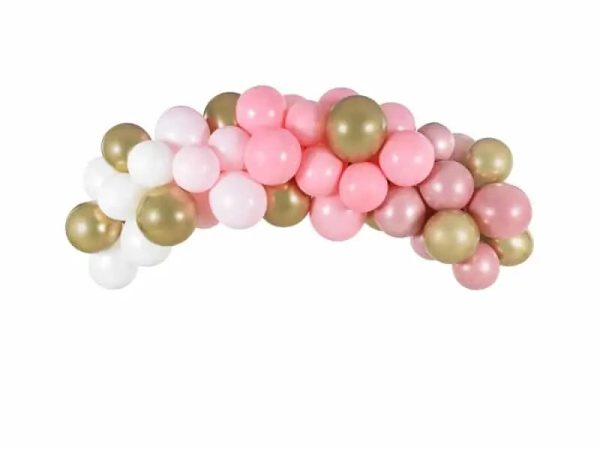 Ballonnen boog roze zoom