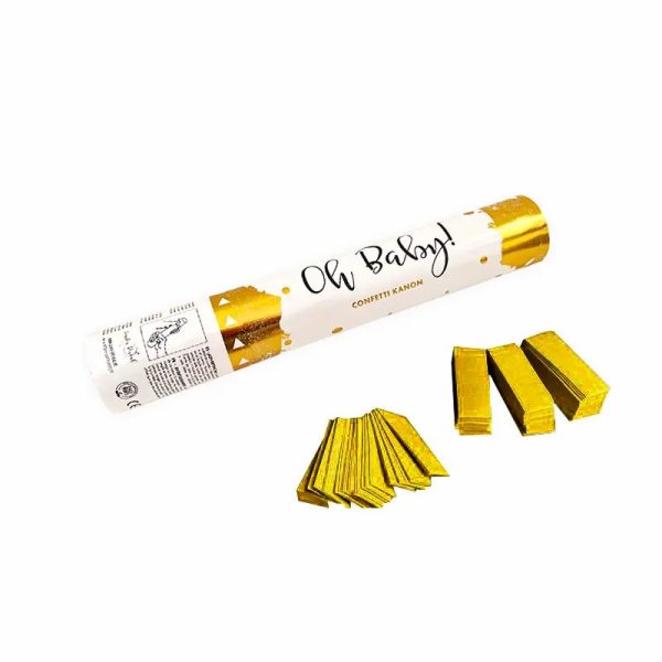 Konfettikanone oh baby gold
