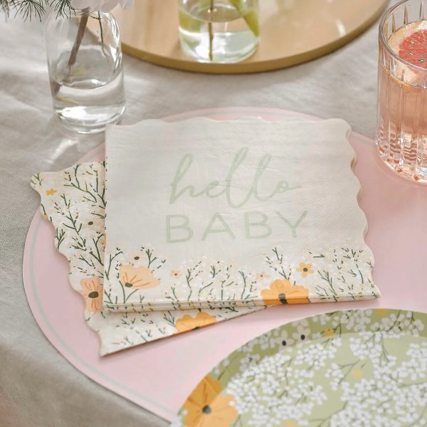 Floral Baby Servetten - Afbeelding 2
