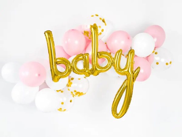 Folie Ballon Goud Baby - Afbeelding 2