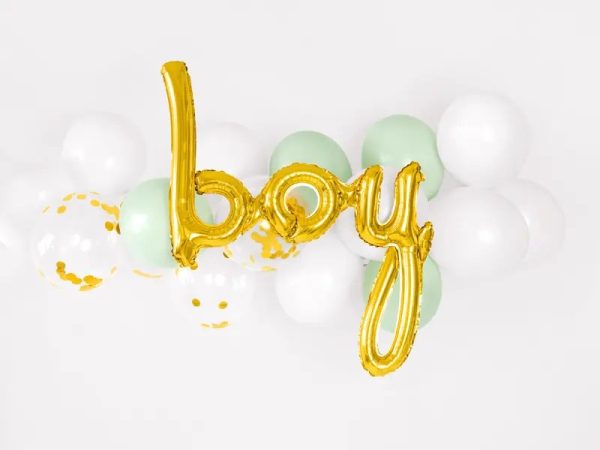 Folie Ballon Goud Boy - Afbeelding 2