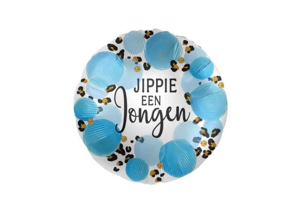 Jippie een jongen folie ballon
