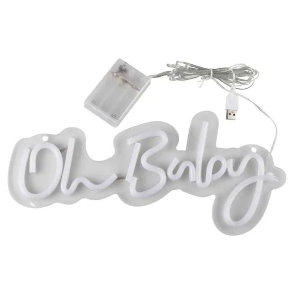 Teddy Bear Oh Baby Neon Sign - Afbeelding 2