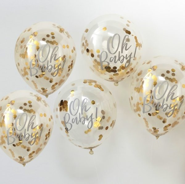 Confetti Ballonnen Goud - Afbeelding 2
