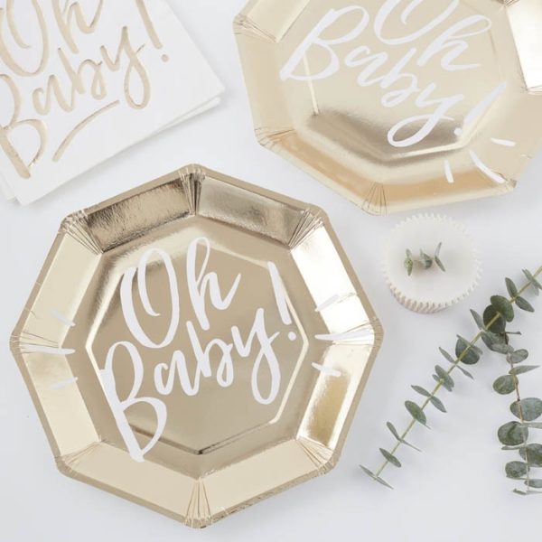 Oh baby bordjes Goud