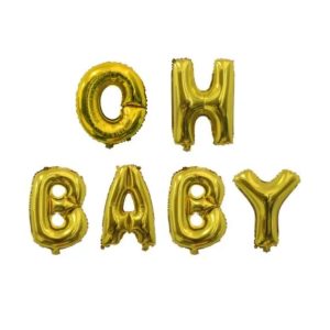 Oh baby ballon goud