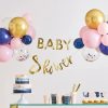 ink and navy babyshower slinger