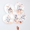 Rose gouden confetti ballon