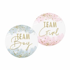 Team sticker goudfolie
