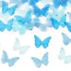 Vlinder confetti blauw