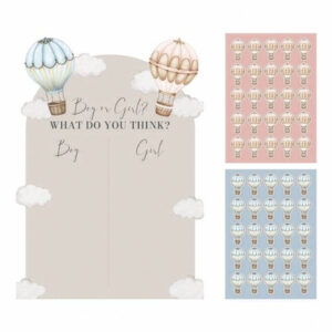 Baby balloons Gender Reveal stembord