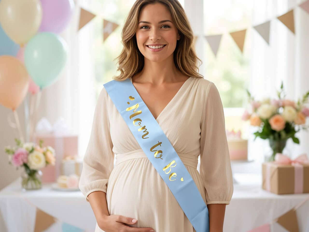 Babyshower sjerp mom to be zwangere vrouw