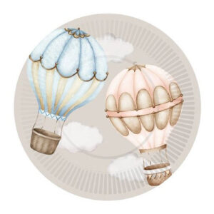 Baby balloons bordjes 18cm