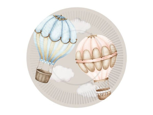 Baby balloons bordjes 18cm
