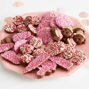 Geboortechocolade mix roze