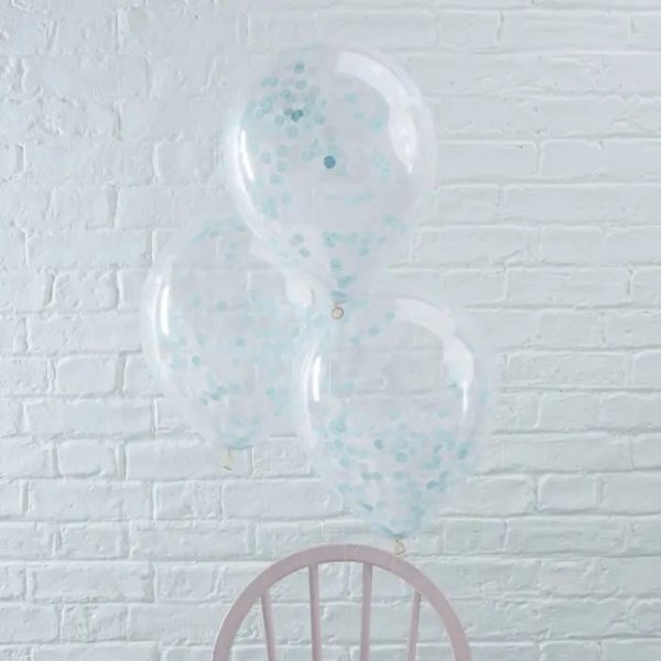confetti ballon blauw 2