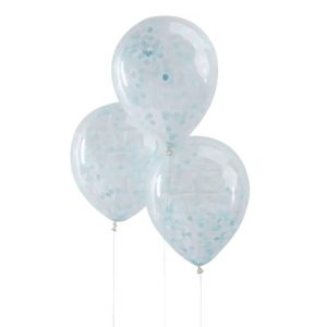confetti ballon blauw