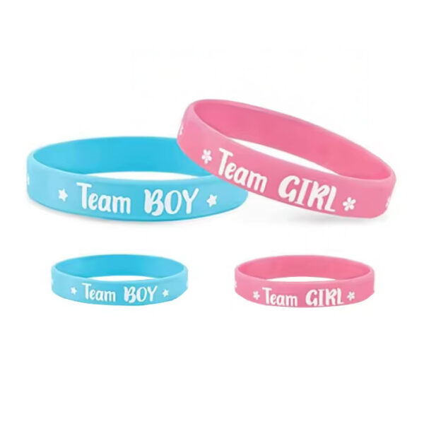 Gender Reveal armbandjes Team boy en Girl
