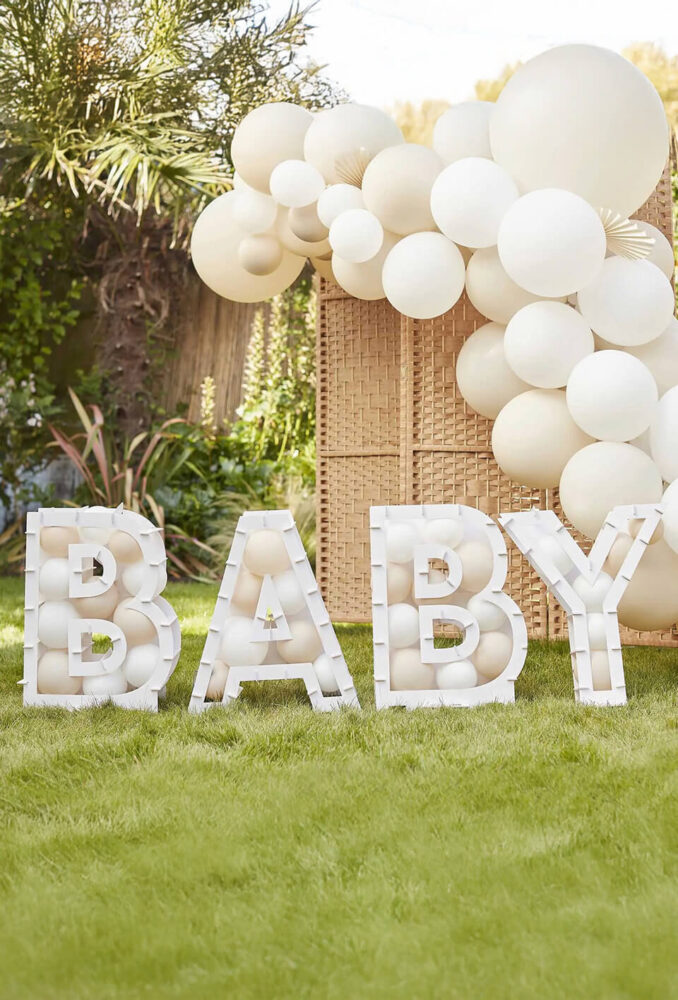 Gender Reveal Baby Letters 3D