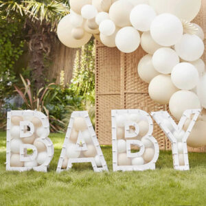 Gender Reveal Baby Letters 3D