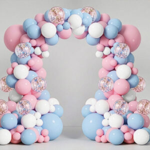 Gender Reveal ballonnenboog blauw roze