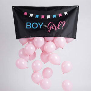 Gender Reveal ballonnenzak boy or girl
