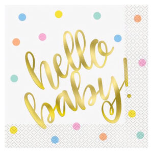 Hello Baby servetten Gender Reveal
