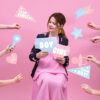 Gender Reveal photo booth props boy or girl
