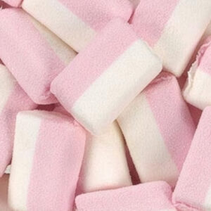 Rechthoekige spek roze wit