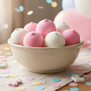 Spekbollen spekjes roze wit