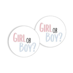Stickers gender reveal girl or boy