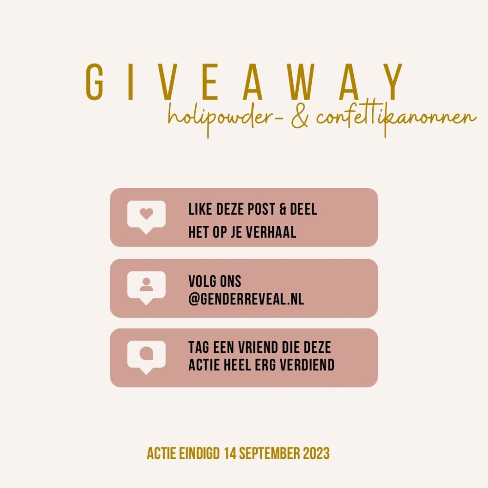 ACTIE GESLOTEN : GIVE AWAY 🤩 Ken je iemand die...