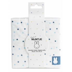 Servetten Nijntje baby jongen blauw