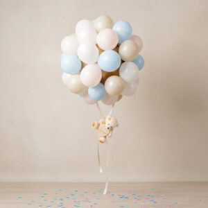 Teddy-Ballon-Strauß Gender Reveal