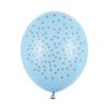 Ballon blauw zilver stip
